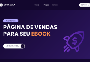 Eu vou criar uma landing page para seu Ebook