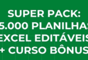 Eu vou entregar Super Pack 15.000 Planilha