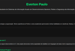 Eu vou desenvolver qualquer projeto back-end
