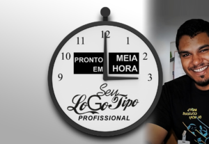 Eu vou criar o Logotipo Profissional com você. Em 30 minutos...