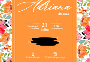 Eu vou fazer o convite da sua festa