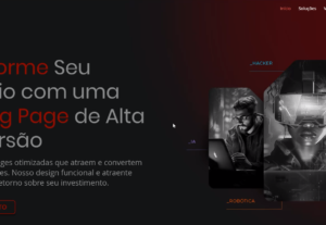 Eu vou fazer uma landing page de alta conversão para você.