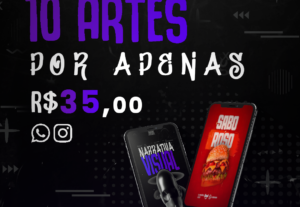 Eu vou fazer 5 artes para seu negócio digital.