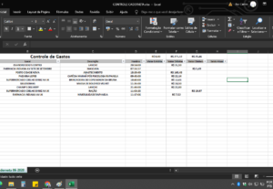 Eu vou modelar seus dados em excel