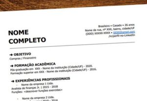 Eu vou Criar um currículo inovador e atrativo para se destac...