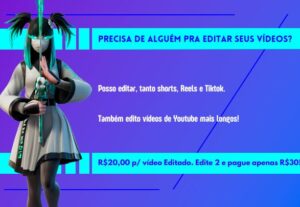 Eu vou editar suas gameplays no TikTok