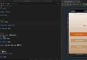 Eu vou criar seu menu de links ou a sua landing page