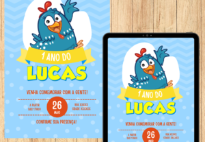 Eu vou fazer seu convite virtual