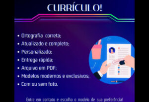 Eu vou fazer o seu currículo profissional.