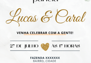 Eu vou criar seu convite personalizado