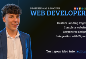 Eu vou desenvolver uma landing page única e responsiva
