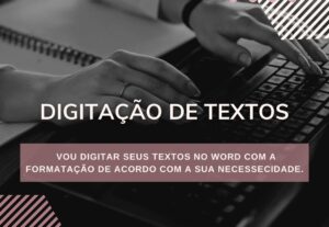 Eu vou fazer a digitação do seu texto