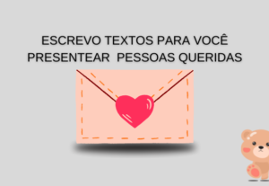 Eu vou fazer uma poesia para você presentear alguém