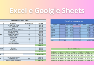 Eu vou fazer planilhas e tabelas no excel