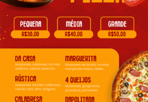 Eu vou criar ou melhorar o seu cardápio em 48hrs.
