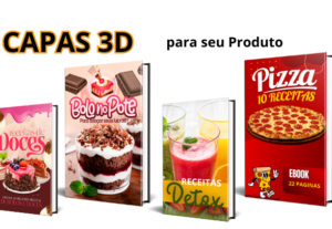 Eu vou Criar capas 3D para seu Ebook