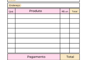 Eu vou Fazer a arte do seu bloco de recibos