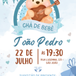 Eu vou fazer seu convite de aniversário ou chá de bebê digit...