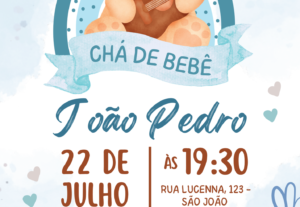 Eu vou fazer seu convite de aniversário ou chá de bebê digit...