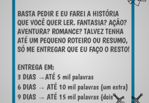 Eu vou Escrever uma história para você.