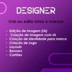 Eu vou criar sua identidade visual, logo, editar fotos e mai...