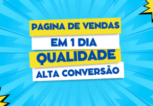 Eu vou fazer a sua pagina de vendas em 1 dia