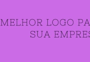 Eu vou te ajudar criando um logo para a sua marca