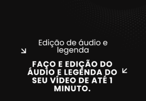 Eu vou legendar e tratar o áudio/vídeo de até 3 videos de 1m...