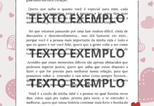 Eu vou Fazer um presente em pdf para seu ou sua namorada.