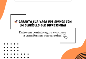 Eu vou Criar a Chave para o Seu Futuro: Um Currículo Bem-Fei...