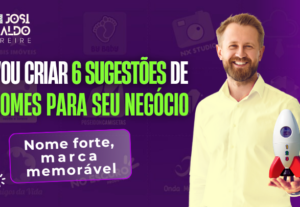 Eu vou Criar 6 sugestões de nomes para seu negócio