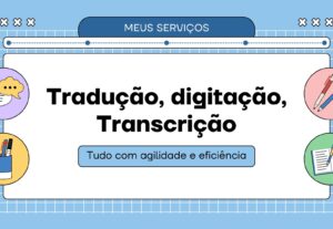 Eu vou Oferecer serviços de digitação profissional