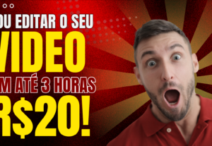 Eu vou editar o seu Shorts ou Reels em até 3 horas