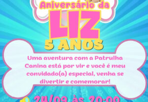 Eu vou fazer um convite digital de festa infantil e filtro