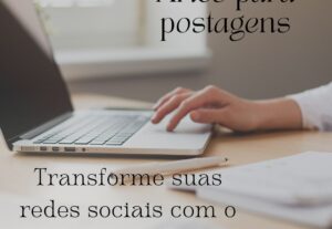 Eu vou fazer as artes para suas redes sociais...