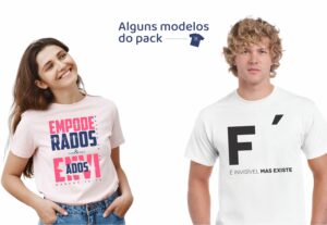 Eu vou te passar um Pack com 30 Estampas de Camisetas Cristã...