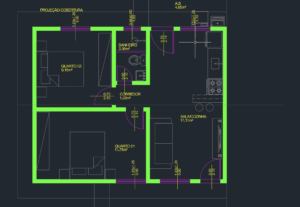 Eu vou transformar seu rascunho em planta baixa no autocad