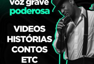 Eu vou fazer uma locução com uma voz super grave, encantador...