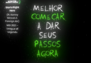 Eu vou criar um lyric video/edit para você