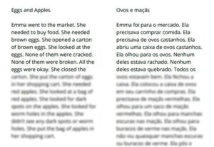 Eu vou fazer tradução em inglês