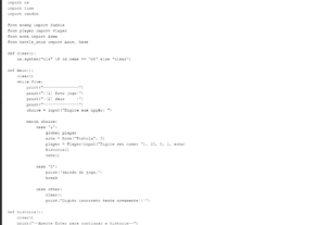 Eu vou fazer uma aplicação em python para você
