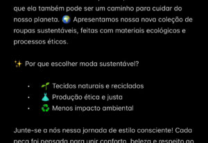 Eu vou fazer textos que convertam em vendas para a sua marca...