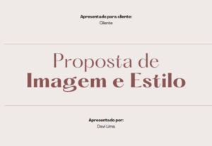 Eu vou recriar sua imagem e estilo