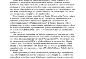 Eu vou fazer sua redação em inglês ou português.