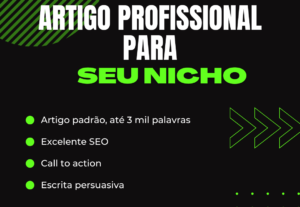 Eu vou escrever um artigo profissional para o seu site.