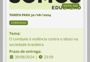 Eu vou fazer uma redação modelo enem