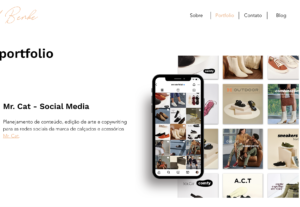 Eu vou fazer um portfolio para redes sociais