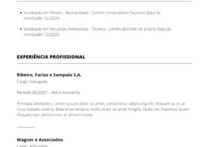 Eu vou fazer o seu Currículo