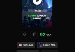 Eu vou fazer corte de vídeos com lengendas