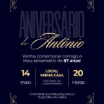 Eu vou fazer A arte do seu convite de aniversário